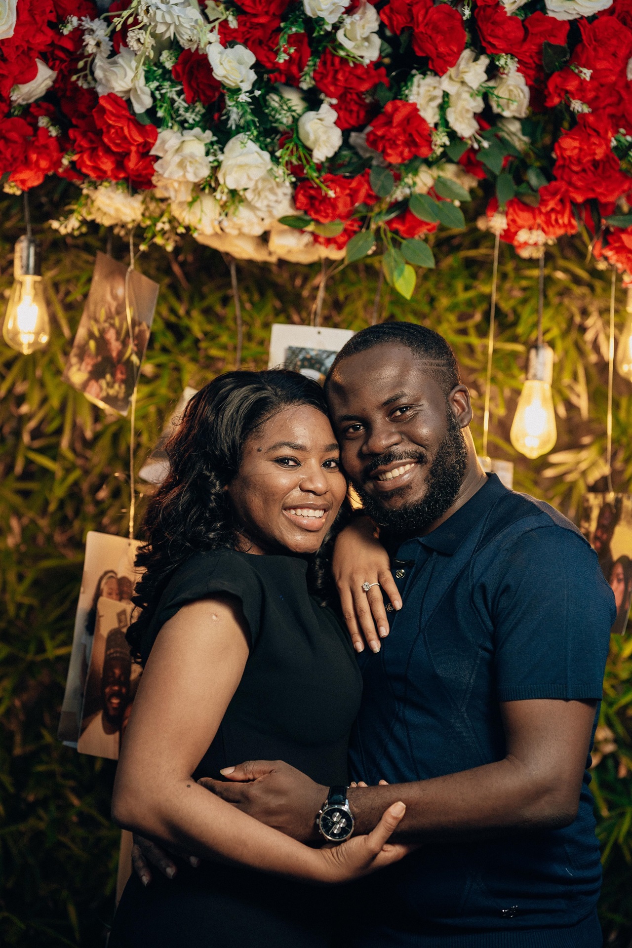 Couple sitting together